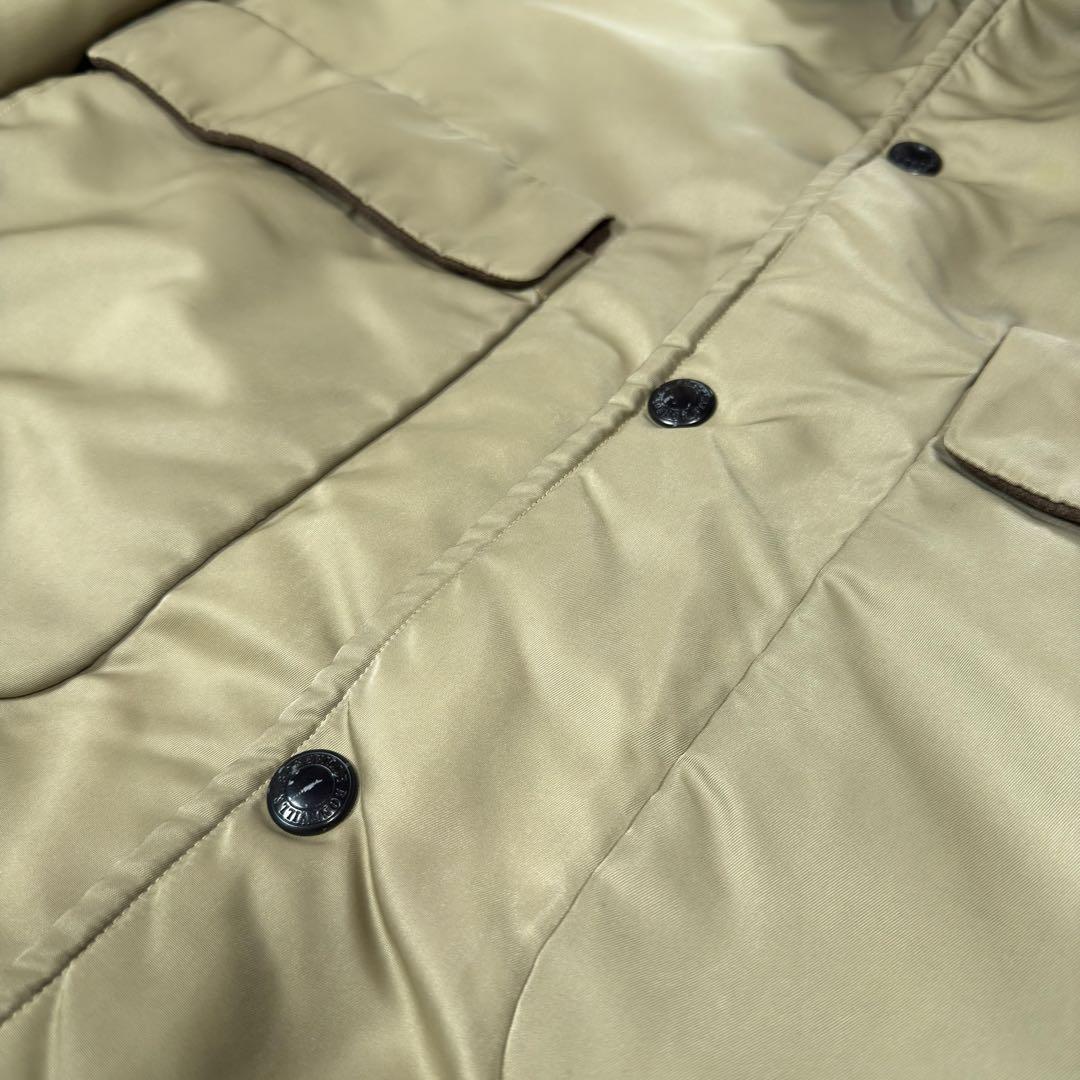 《激レア》BONEVILLE 90s ナイロンパフジャケット 中綿 カーキ 48
