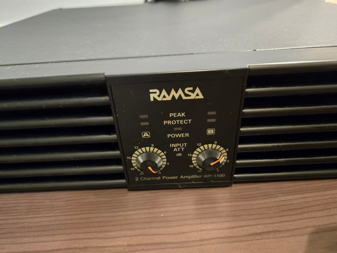 RAMSA】Panasonic2チャンネルパワーアンプWP-1100 - メルカリ