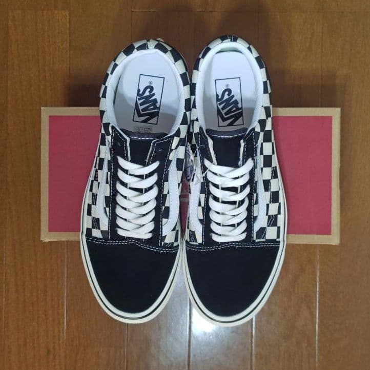 靴 VANS OLDSKOOL 36DX BLACK CHECKER 26.5cm
