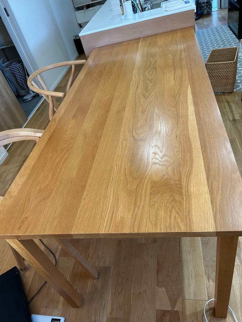 無印良品 オーク材 ダイニングテーブル 180 机・テーブル