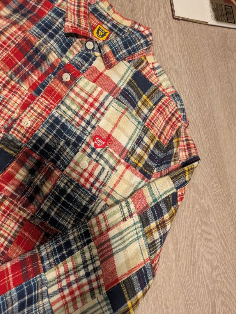 ヒューマンメイド チェック柄 ネルシャツ M - メルカリ