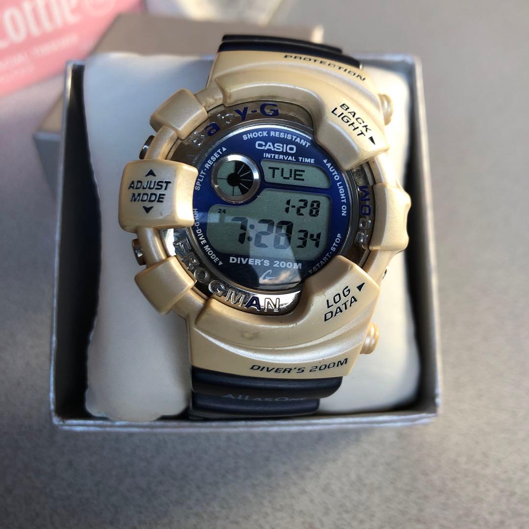 Baby-G BGW-100K レア　フロックマンイルクジ　スクリューバック 電池交換OH済美品Baby-G BGW-100K-2JR フロッグマン イルクジ - メルカリ