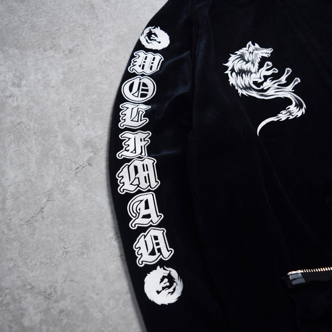 WOLFMAN B.R.S ベロアパーカー 刺繍 日本製 00s アーカイブ - メルカリ