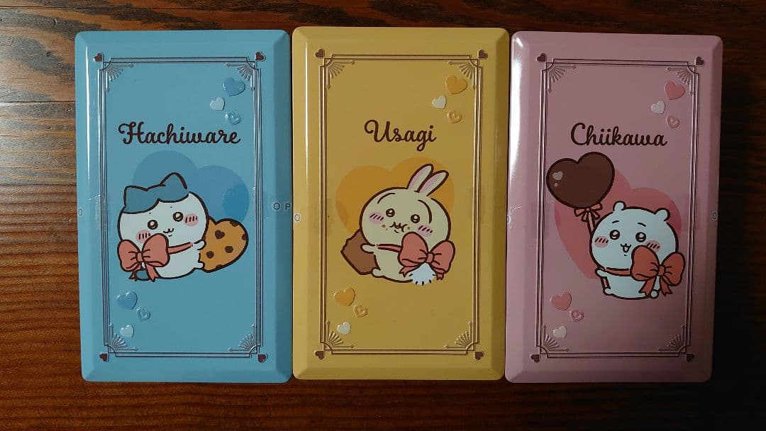 ちいかわ バレンタイン チョコレート パーティ缶 ポーチ ギフト ショッパー8枚