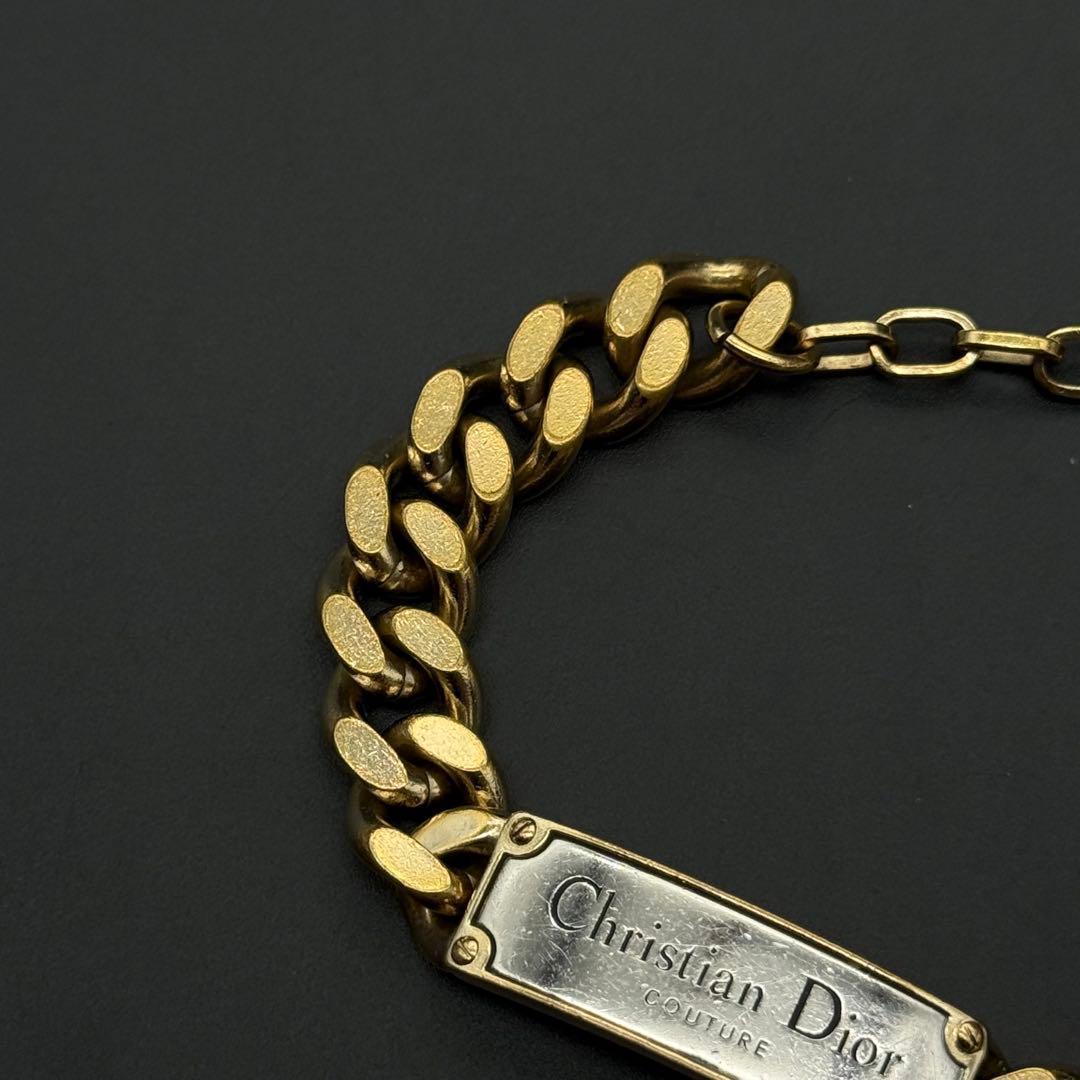 美品✨ディオール couture 喜平 チェーン ブレスレット ゴールド