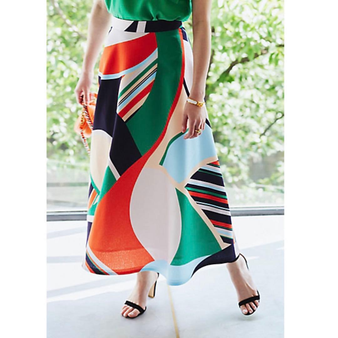 PINKY&DIANNE ［冨張愛コラボ］マルチカラープリントスカート - メルカリ