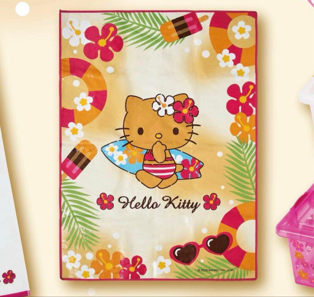 ハローキティ 当たりくじ レジャーシート 日焼けキティ - メルカリ