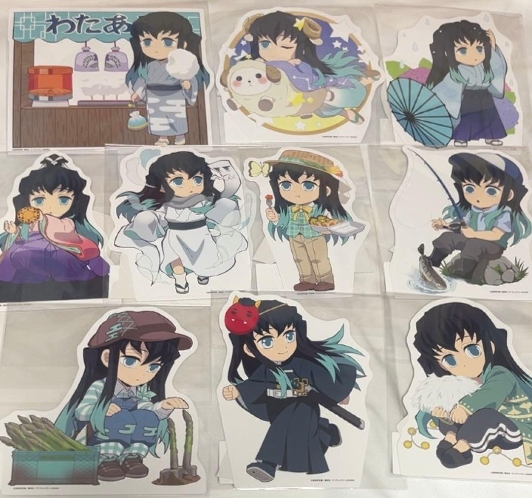 鬼滅の刃　みにきゃら5周年記念大集合くじ　時透無一郎　2024　スタンディ　色紙