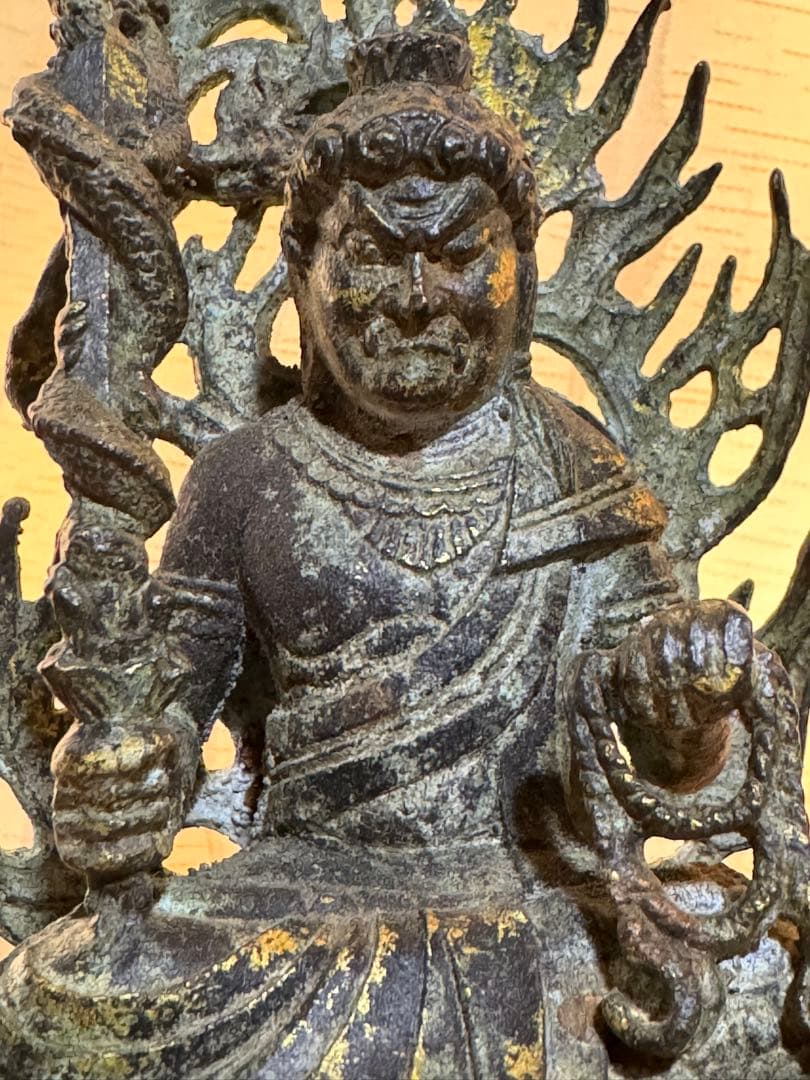 不動明王像 高さ21 cm 酉年生まれの守り本尊(守護仏)厄除け 美術品