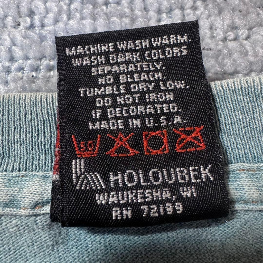 USA製 90s フェード ハーレーダビッドソン 両面プリント Tシャツ