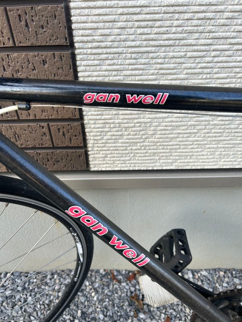 シングルスピードgan well 黒ピストバイク 自転車 - メルカリ