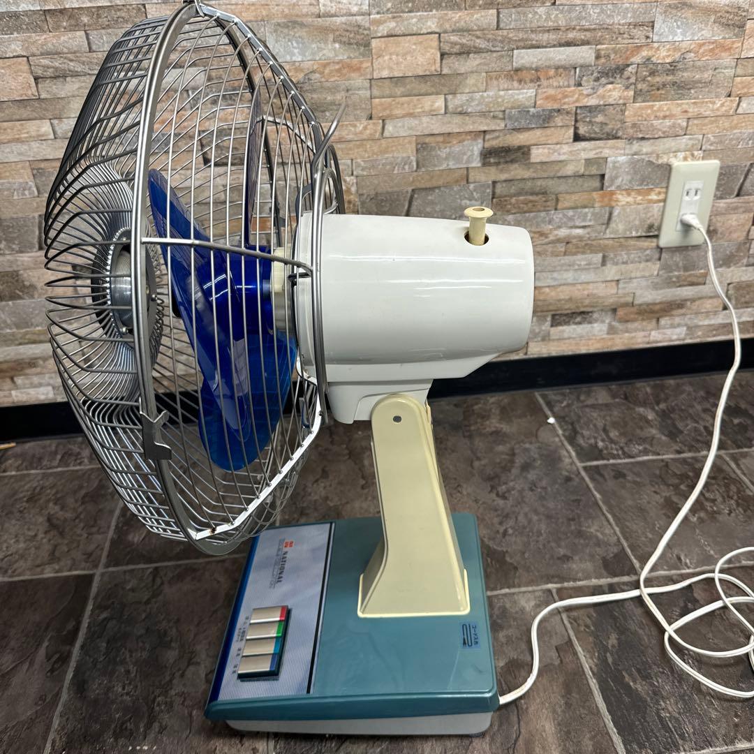 昭和レトロ ナショナル扇風機 F-30D1C ブルー - メルカリ