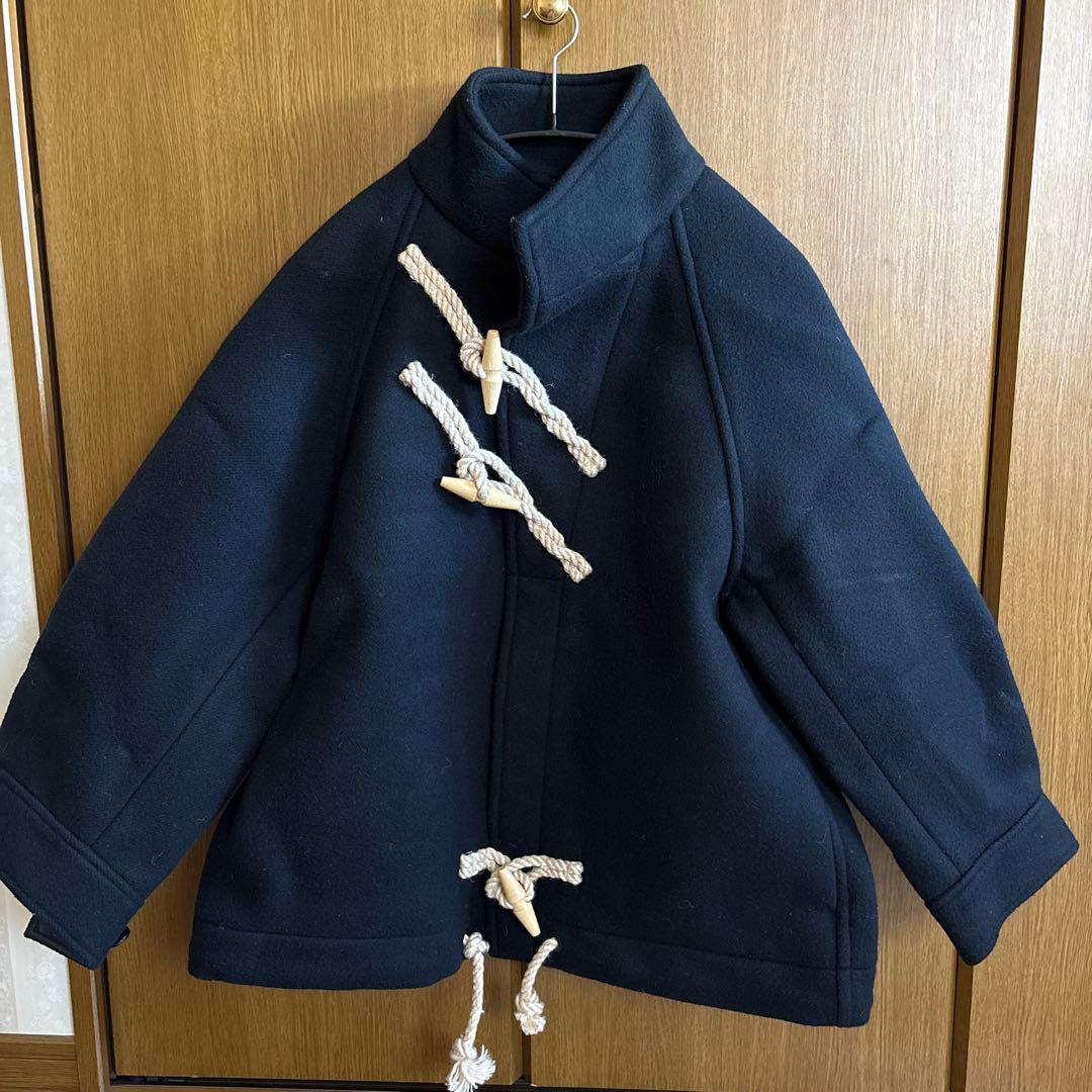 HYKE ブラック ダッフルコート 1 (SMALL) 3009005080762052_01_9971w.jpeg