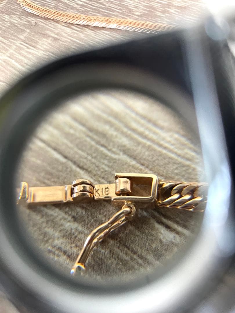 K18 喜平ネックレス 12面 45cm 11.17g 刻印有