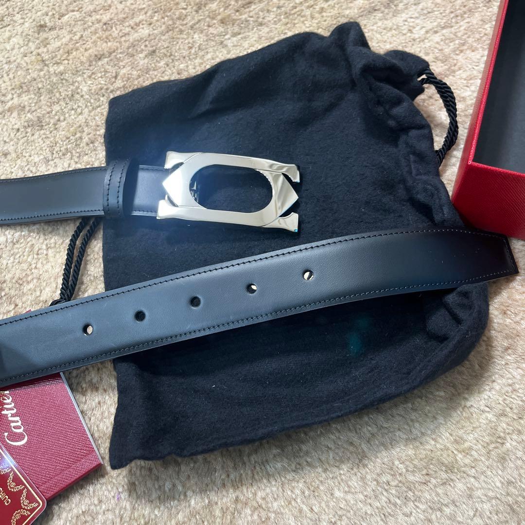 まき様専用 極美品 カルティエ メンズベルトBLACK 95 - メルカリ