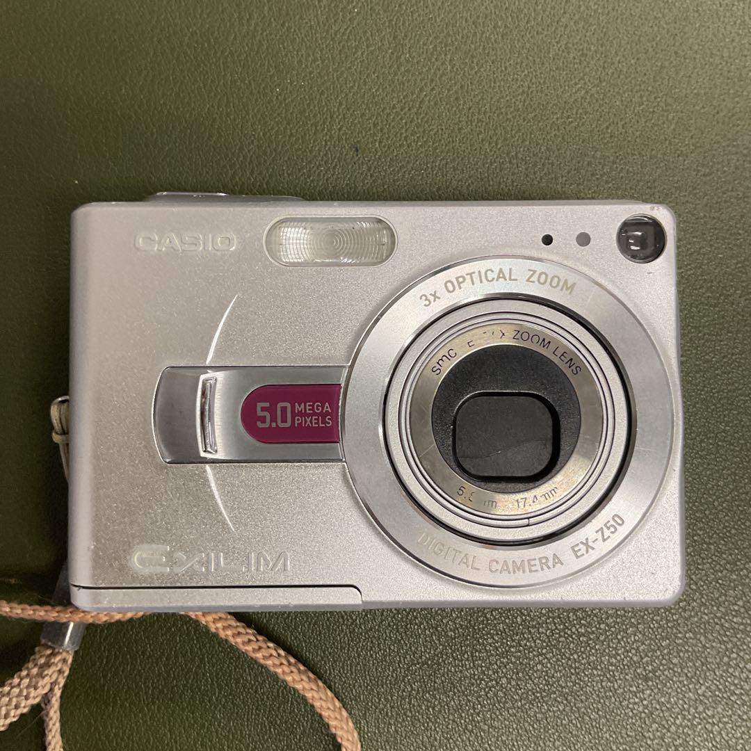 C5838 CASIO EX-Z50 コンパクトデジタルカメラ CASIO（カシオ） Casio EXILIM EX-Z50 シルバー 3X 光学ズーム
