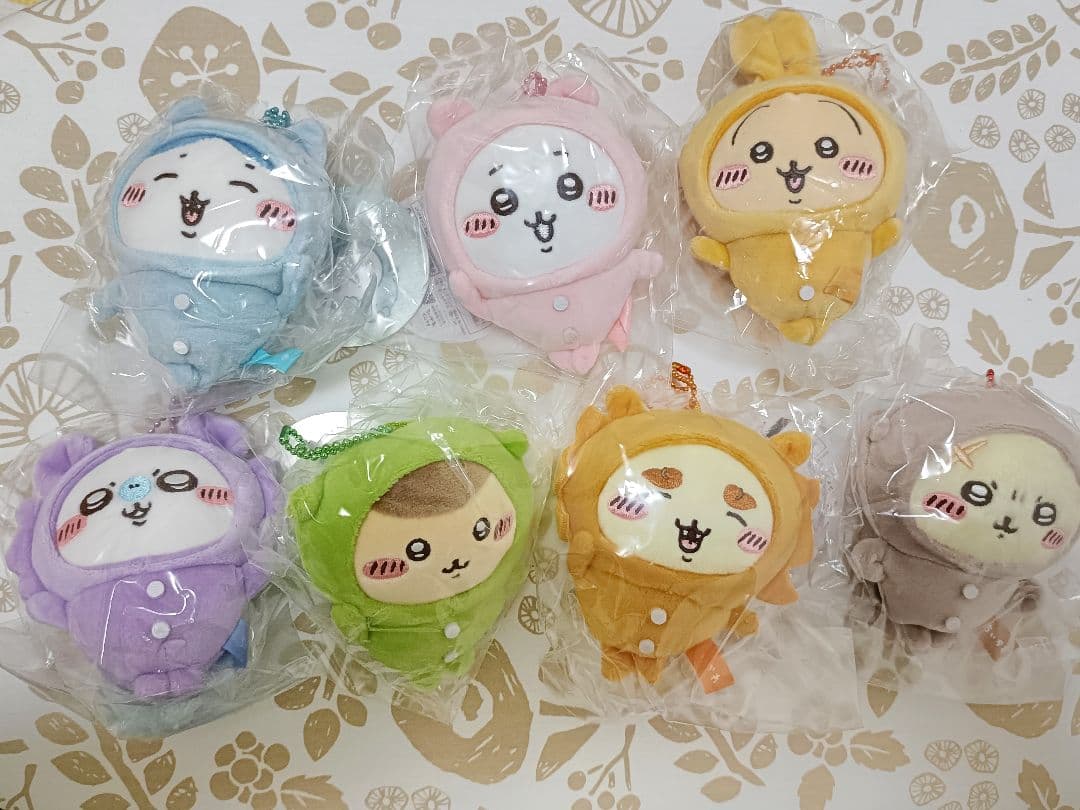 【新品未開封】ちいかわ　パジャマパーティーなぷちミニマスコット　7種　セット ちいかわ◇パジャマパーティーなぷちミニマスコット◇コンプ 7種セット