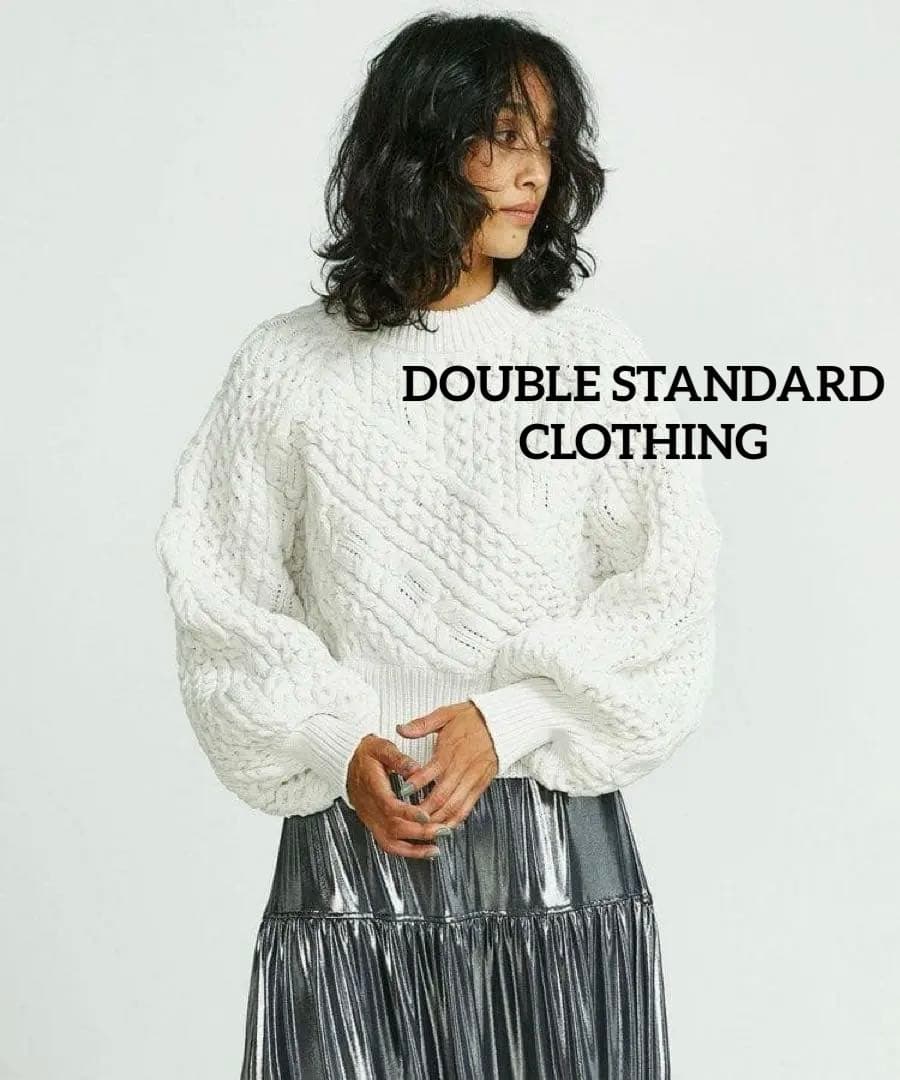 ダブルスタンダードクロージング ホワイト ケーブルニット 長袖セーター Amazon | [ダブルスタンダードクロージング] Sov.ケーブルニット