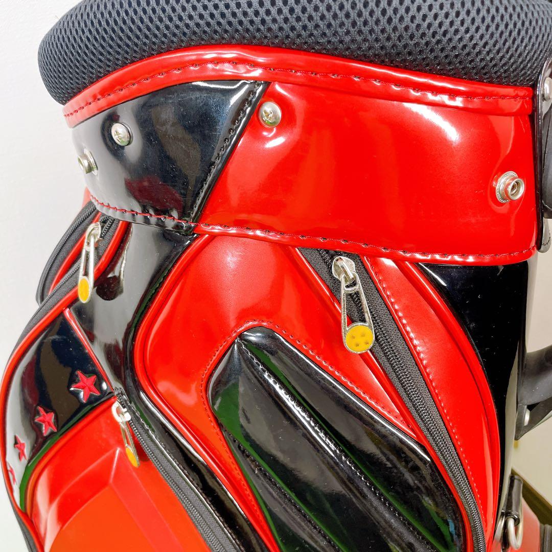 ドラゴンボール レッドリボン軍 キャディーバック 赤 3点式 9.5型 46in