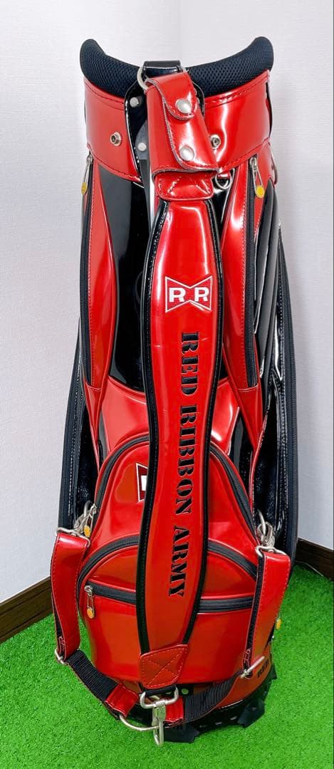 ドラゴンボール レッドリボン軍 キャディーバック 赤 3点式 9.5型 46in