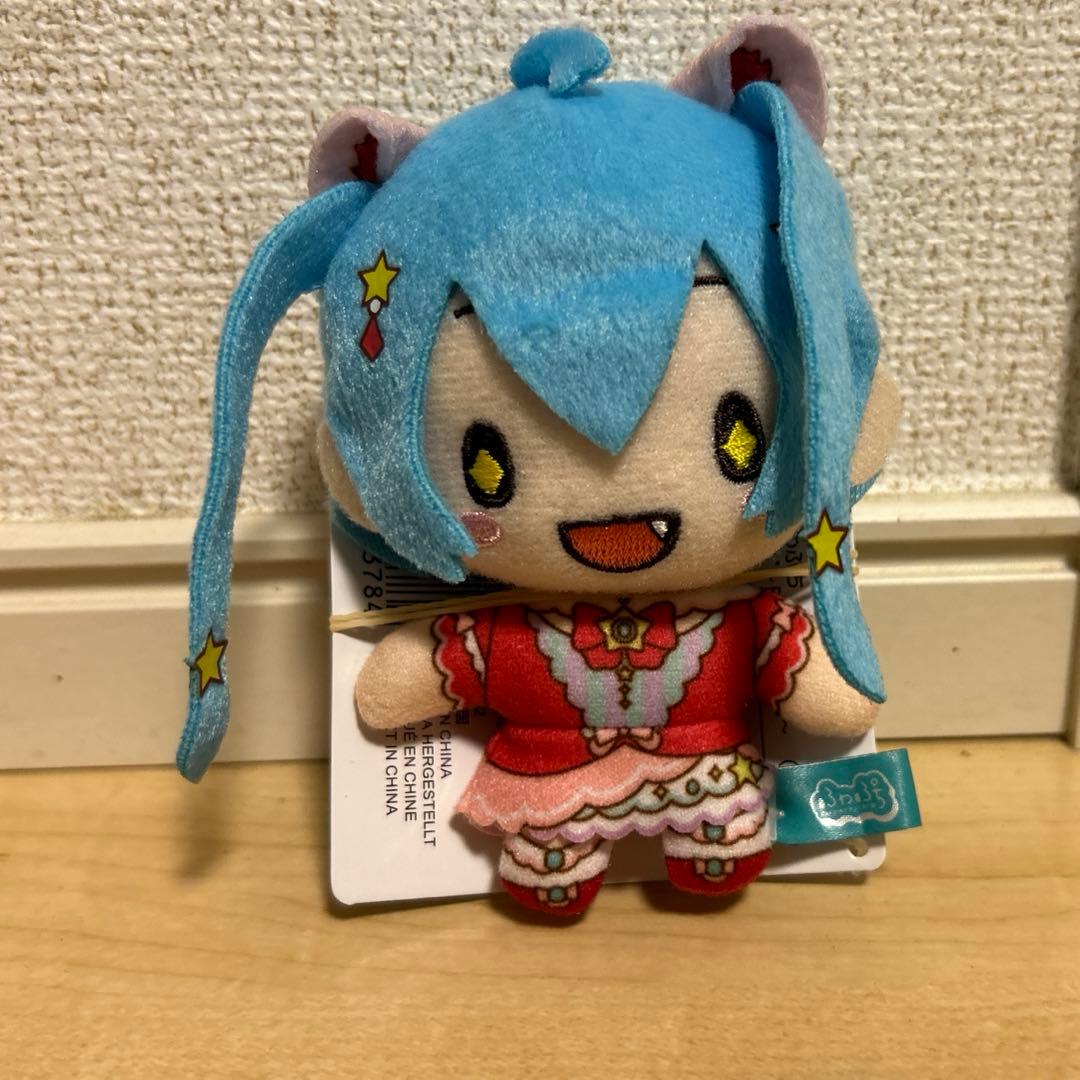 ふわぷち｜プロセカ｜ワンダショミク マスコット ぬいぐるみ 初音ミク