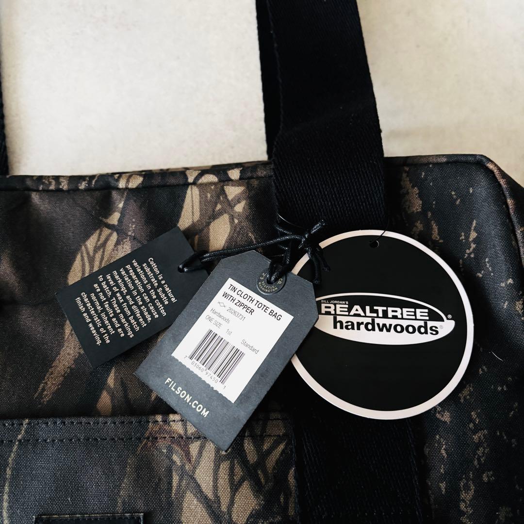 新品未使用タグ付 フィルソン ジッパートートバッグ ウッドカモ 肩掛け