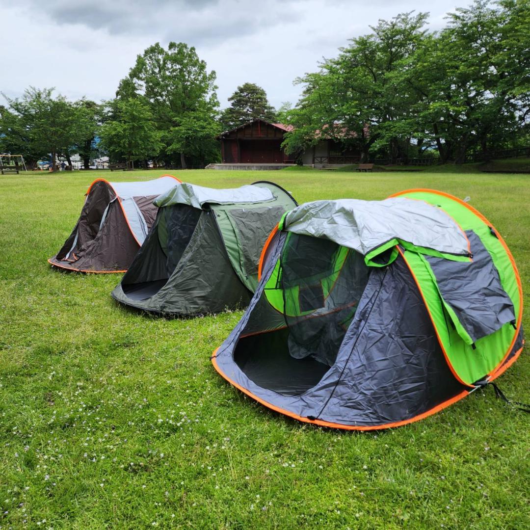 一瞬♪ 1秒テント テント アウトドア キャンプ BBQ オレンジ&グレー ^^♪
