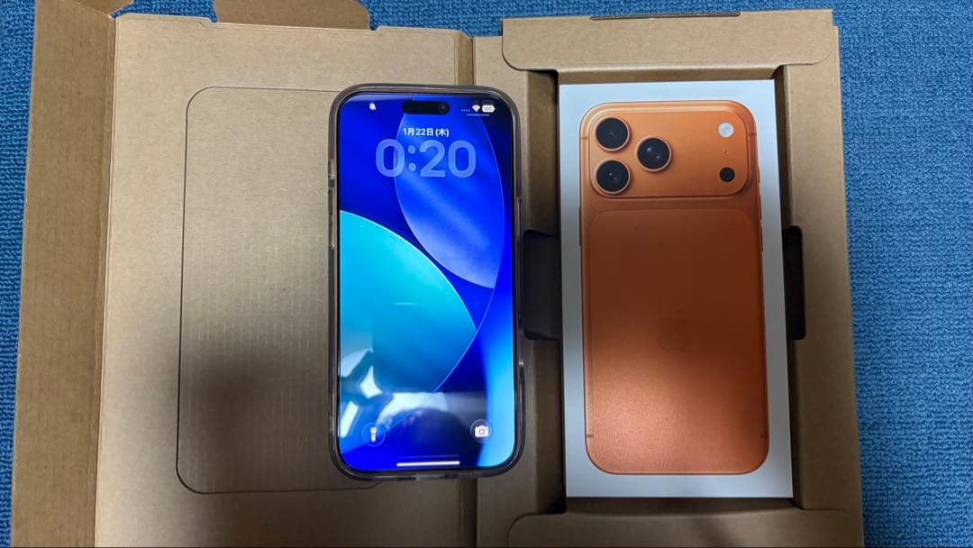 iPhone17promax 256GB コズミックオレンジ おまけ付き iPhone ☆Apple 国内版 SIMフリー iPhone17ProMax 256GB コズミック