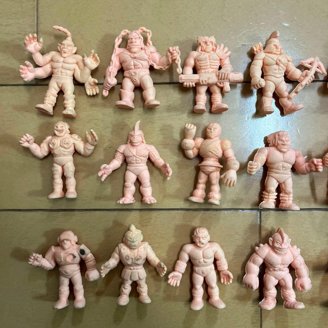 【希少レア】キン消し キン肉マン 宇宙野武士 消しゴム27体 肌色 当時物