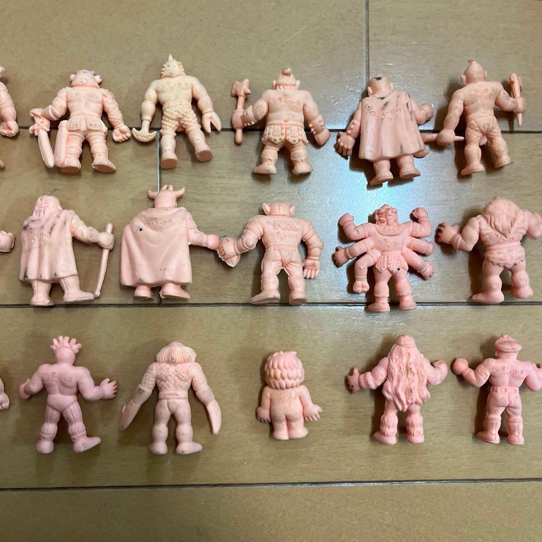 【希少レア】キン消し キン肉マン 宇宙野武士 消しゴム27体 肌色 当時物