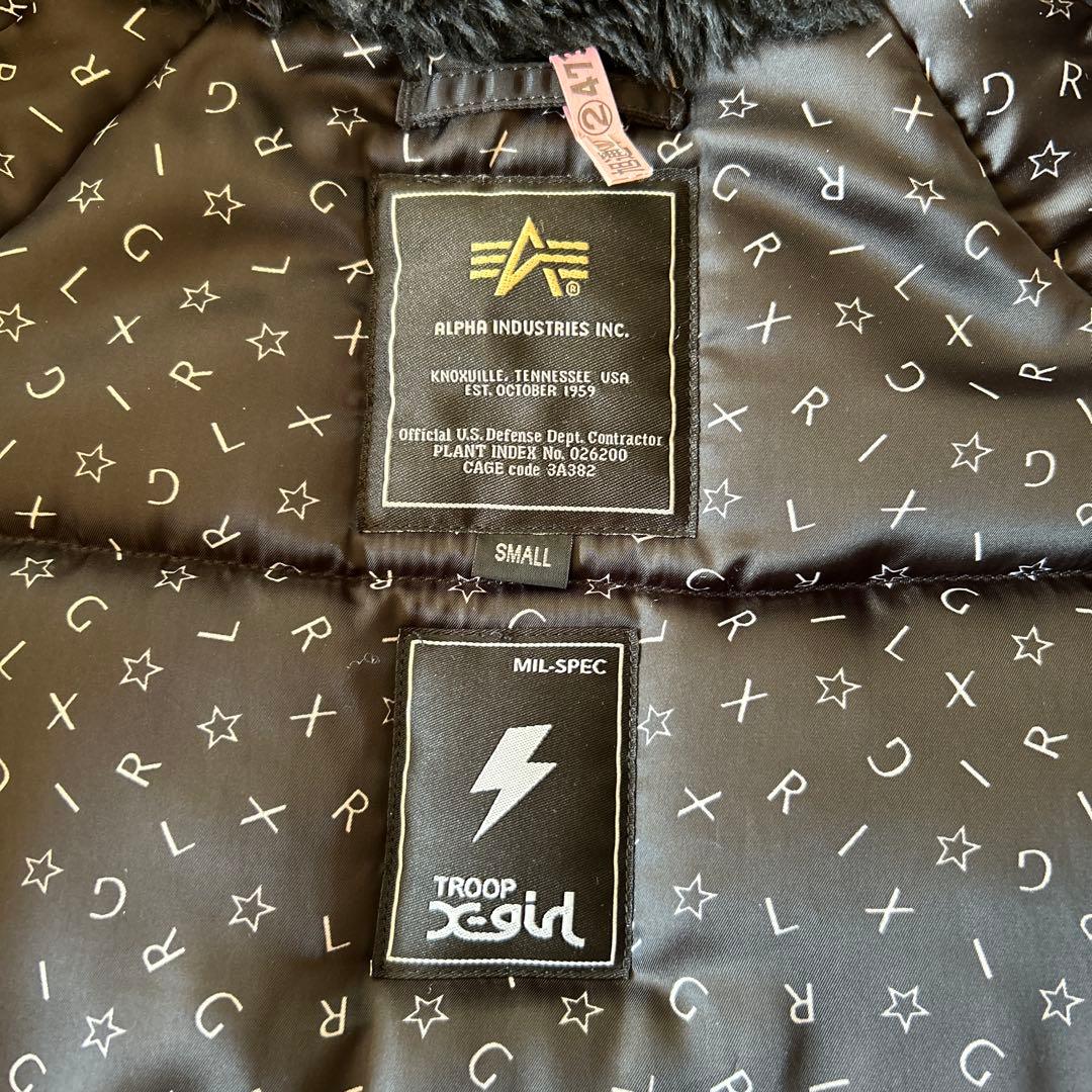 【Ｘgirl × ALPHA】コラボ N3B《黒》Ｓ