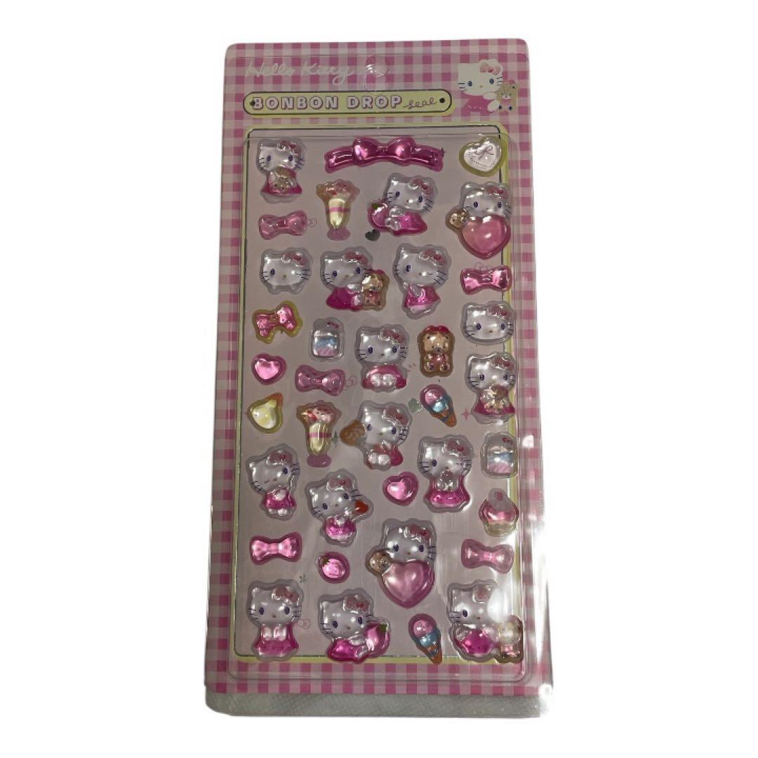 ✨️正規品✨️ボンボンドロップシール サンリオ ぷくぷく 立体 8枚セット キティ