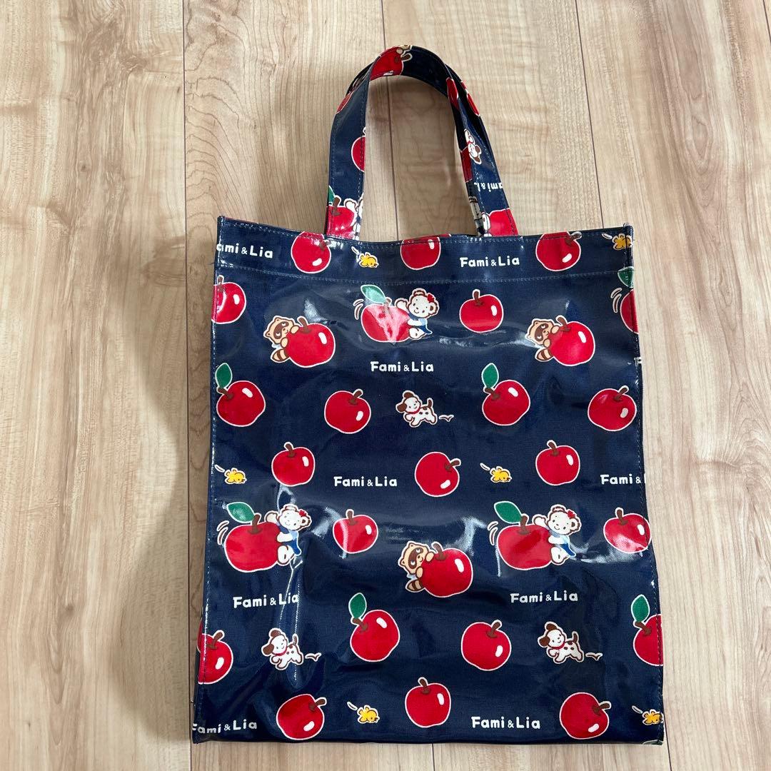 familiar ファミリア りんご トートバッグ レッスンバッグ 縦型 - メルカリ