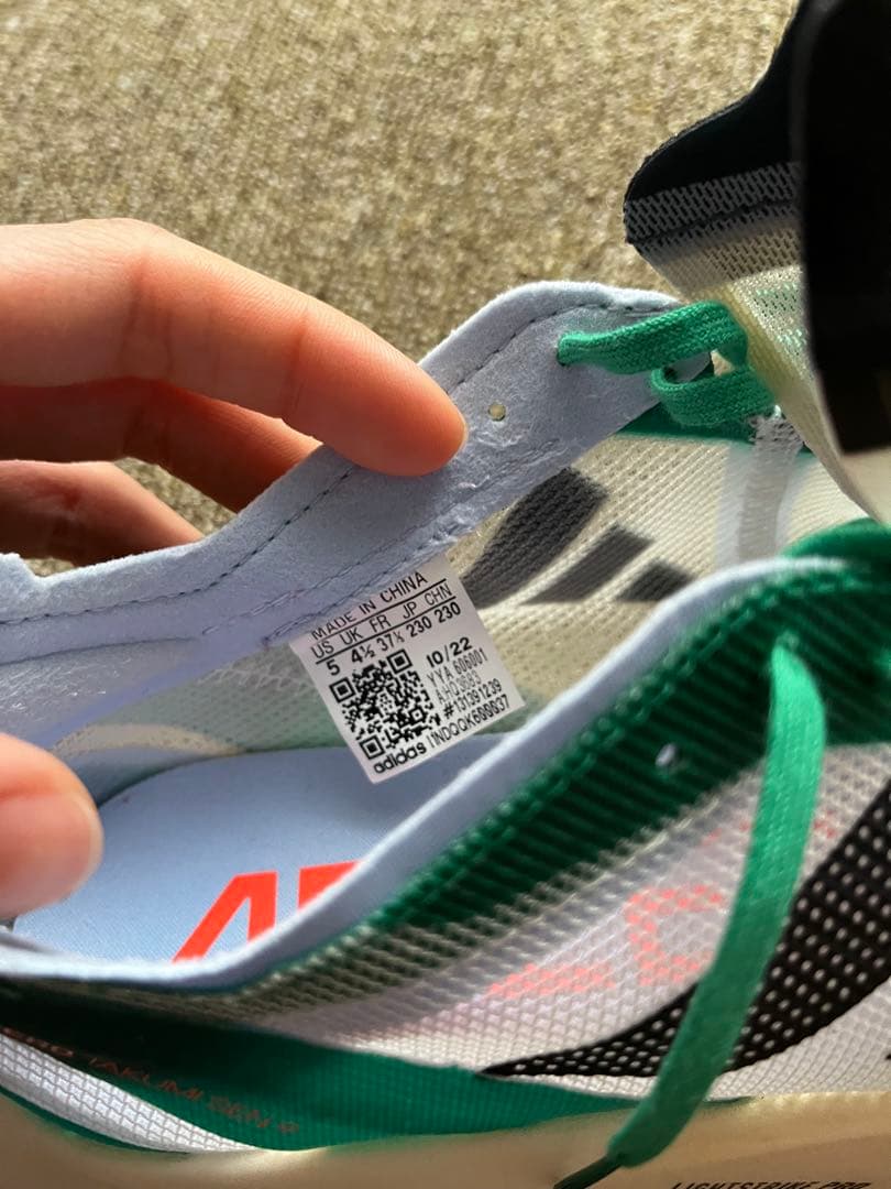 adizero takumisen9 23.0cm グリーン/ホワイト