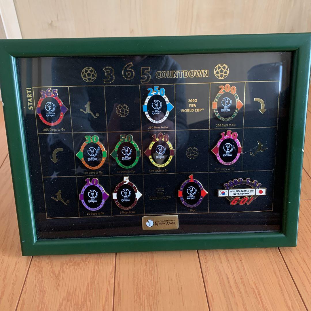 ワールドカップ!! 2002サッカー日韓W杯 カウントダウンピンバッジ