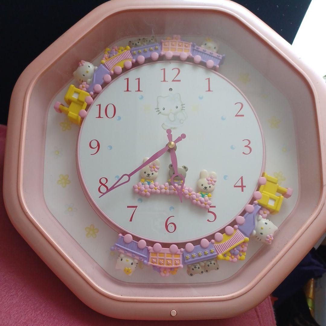 ハローキティ からくり時計 振り子 メロディー サンリオ レトロ - メルカリ