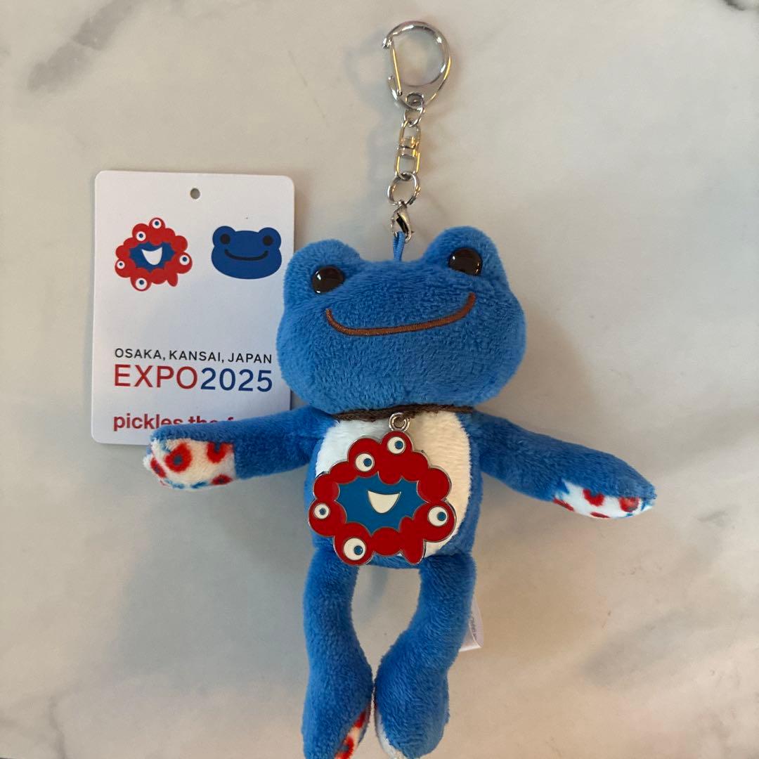大阪万博限定 かえるのピクルス×ミャクミャクキーホルダー ブルー