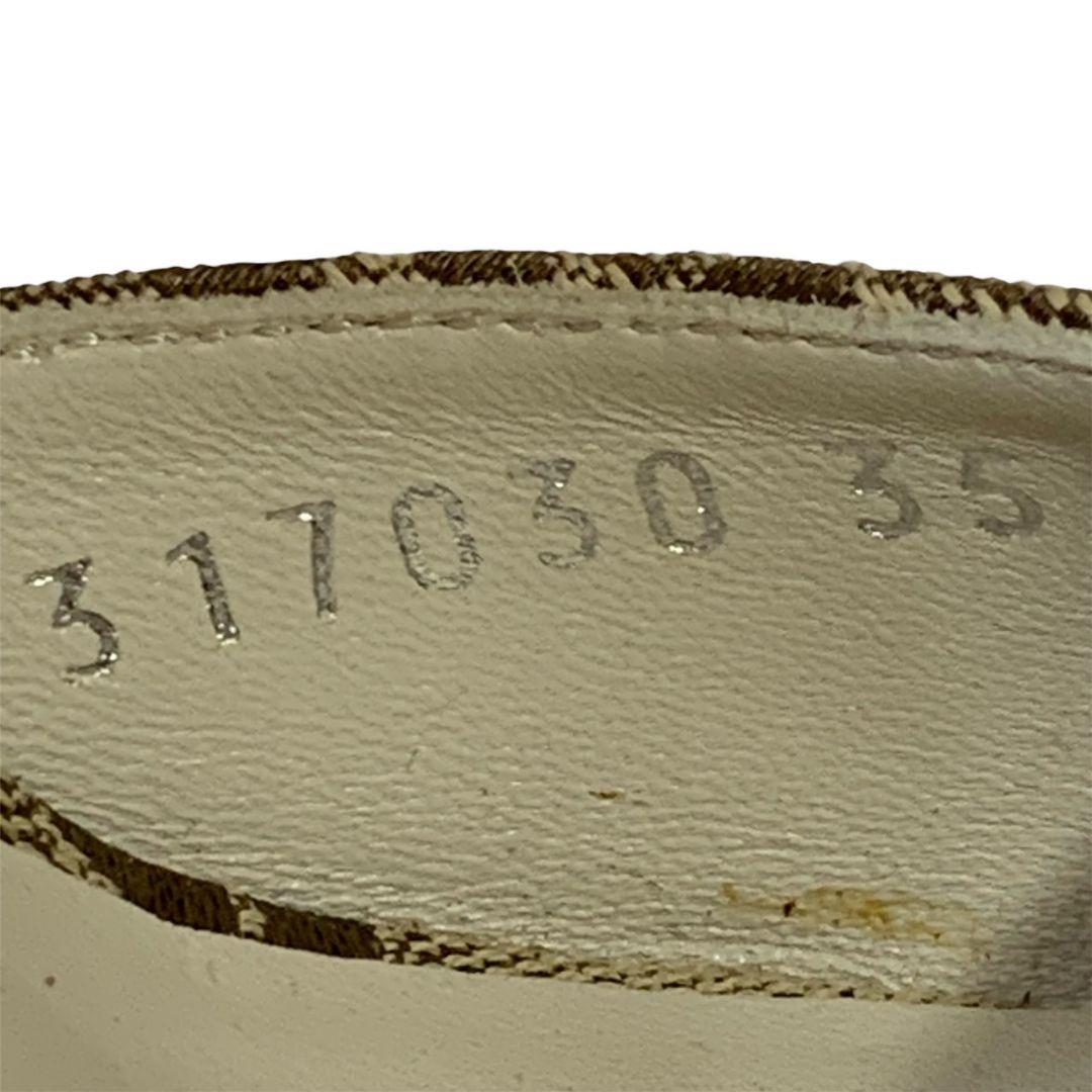 グッチ オープントゥ パンプス 317030 GGキャンバス サイズ35 真贋済