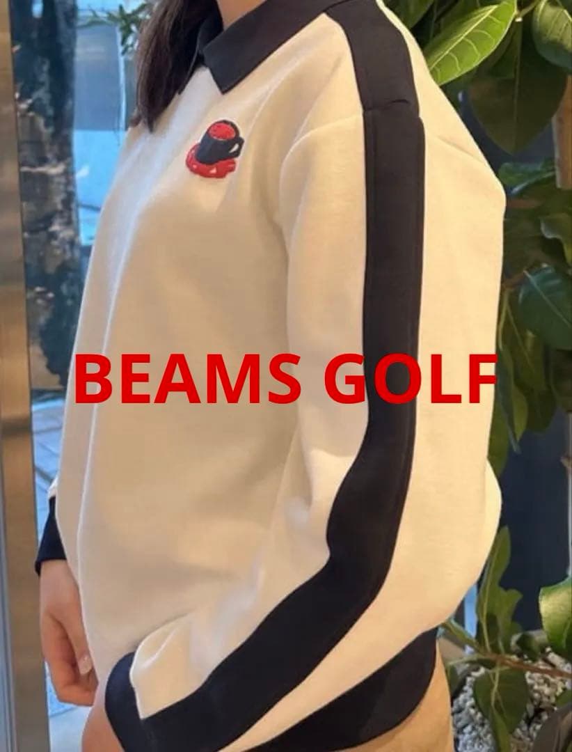 BEAMS GOLF 襟付き バイカラー プルオーバー 2025年モデル BEAMS GOLF 襟付き バイカラー プルオーバー 2025年モデル BEAMS GOLF