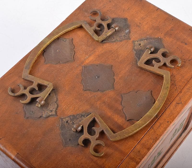 中国 竹嵌 骨牌 背竹牌 麻雀牌 木箱付 D 8693 - メルカリ