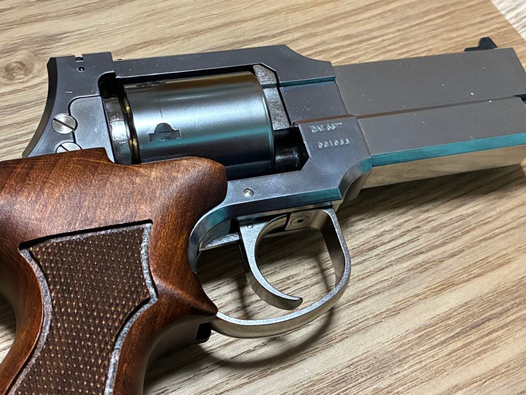 【ジャンク品】マルシン Xカート マテバリボルバー 4インチ 木製グリップ仕様