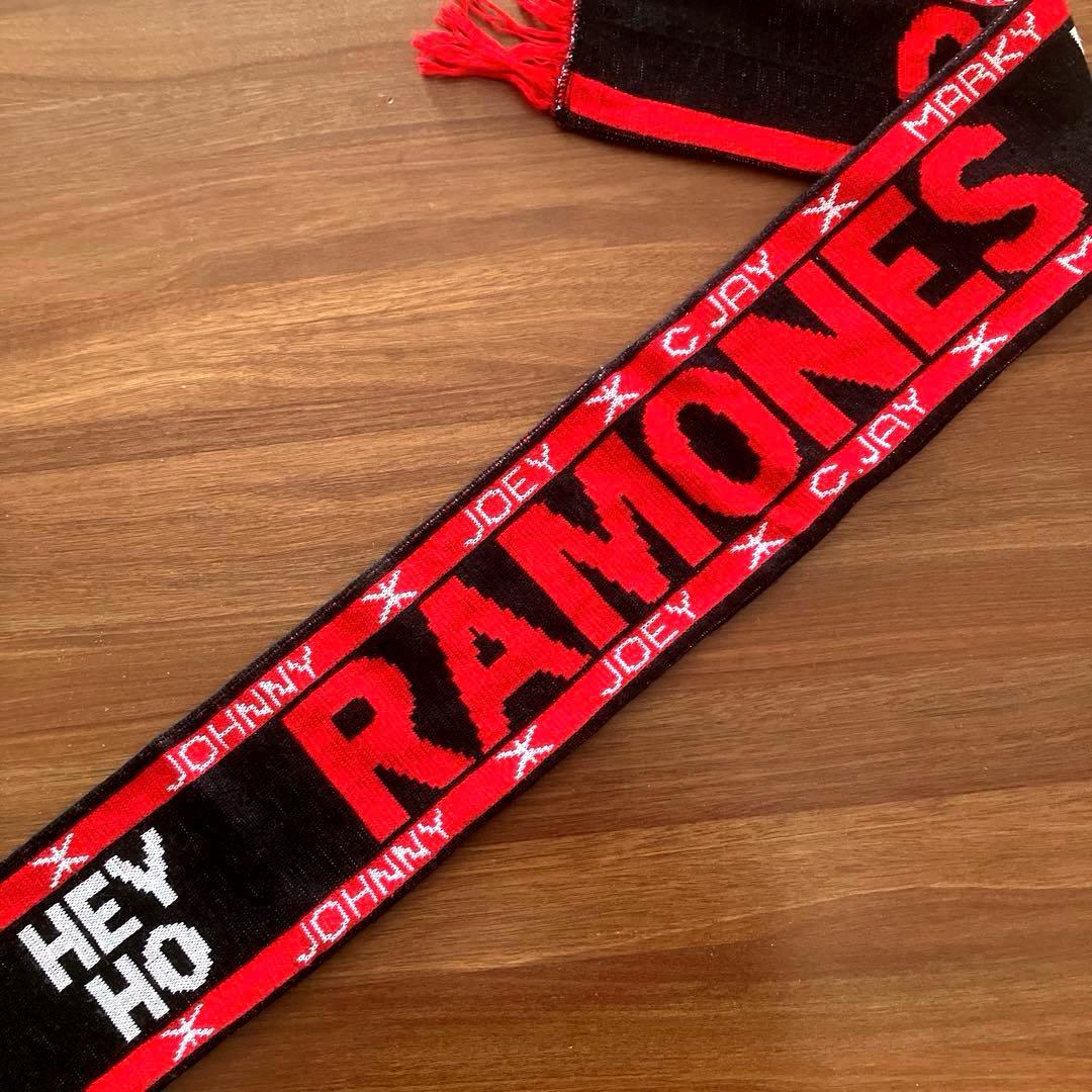 当時物 90's ツアー RAMONES ラモーンズ　マフラー ニット帽 レア