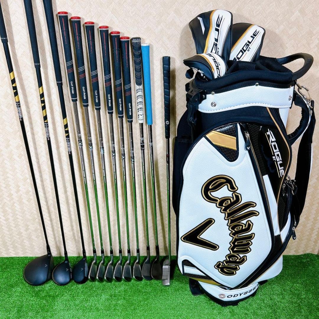 良品 キャロウェイ ローグ ST メンズゴルフ 12本セット S 初心者