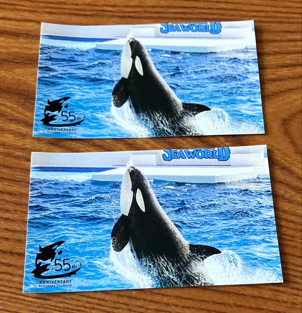 非売品 鴨川シーワールド限定 55周年 ステッカー シャチ 2枚 - メルカリ