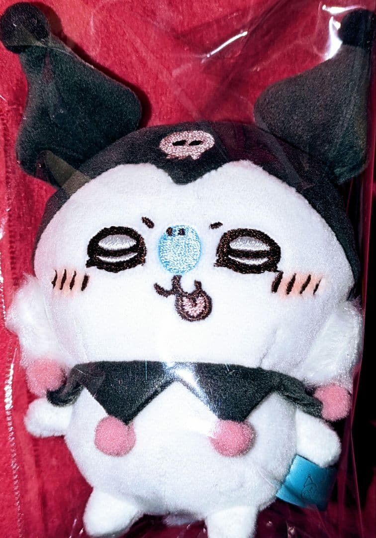 ♡美品♡ちいかわ✕サンリオキャラクターズ ぷちミニマスコット♡モモンガ＆クロミ