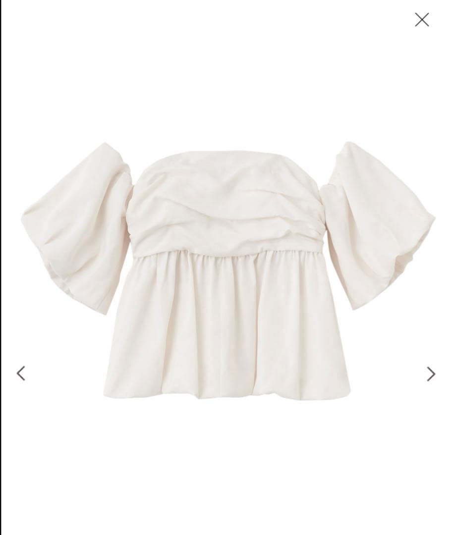 お*引様 エメイン Aimeine 2wayバルーンベアブラウス - メルカリ