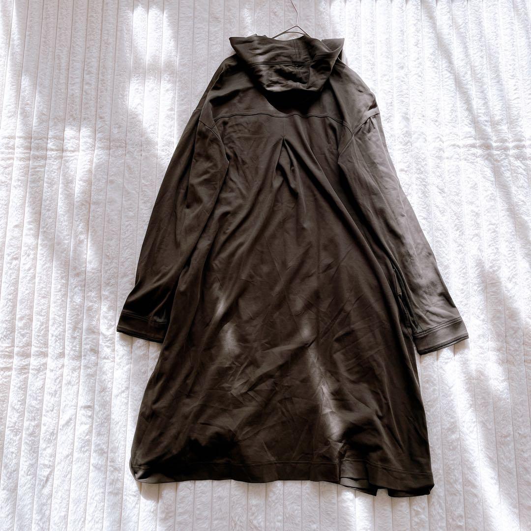 MORABITO モラビト フード付きロングカーディガン M カーキ色 - メルカリ