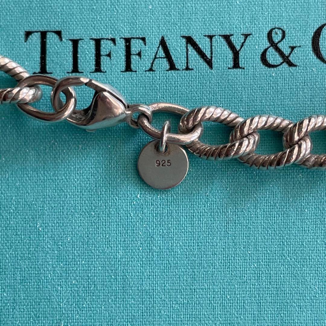 オールドティファニー ツイストロープ チェーンブレスレット シルバー