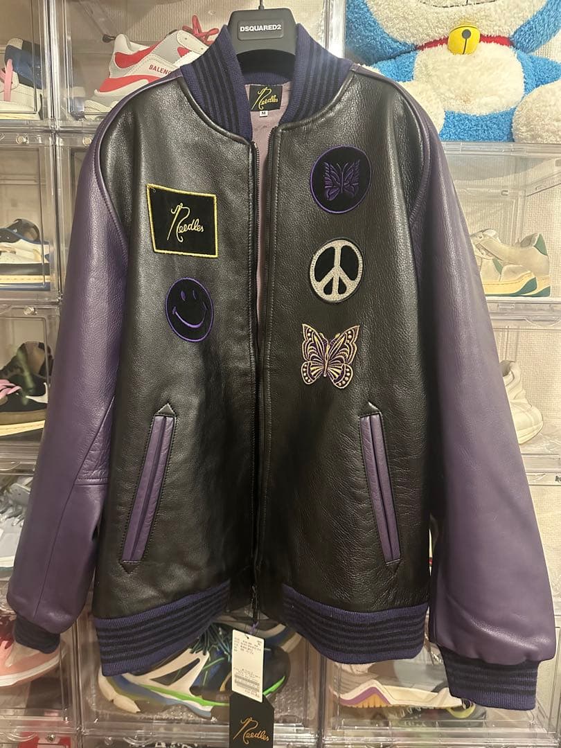 NEEDLES ニードルズ レザー アワードジャケット スタジャン 新品未使用