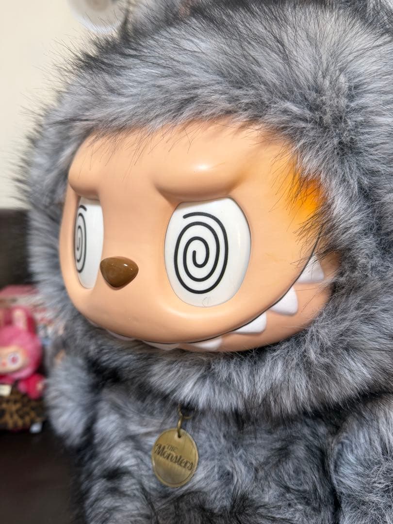 超特大60cmジモモ グレー 4種目チェンジ 高級ファー スペシャルオーダー